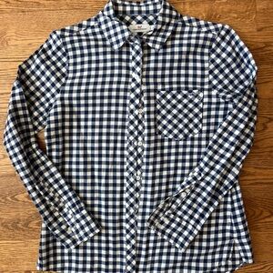 Vineyard Vines Navy and White Checkered Shirt